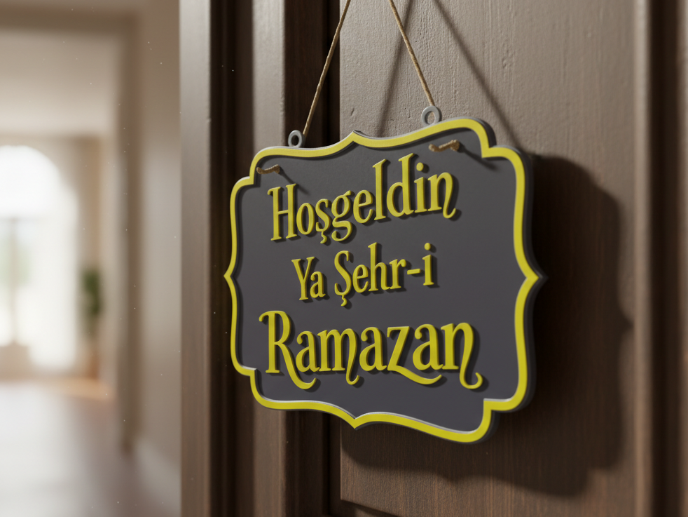 İslami Kapı Tabelası · Duvar & Ev Dekoru (3D Baskı)
