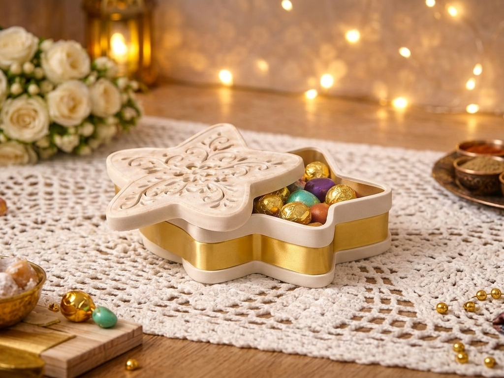 Yıldız Hediye Kutusu · İslami Kutlama Versiyonu (3D Baskı)