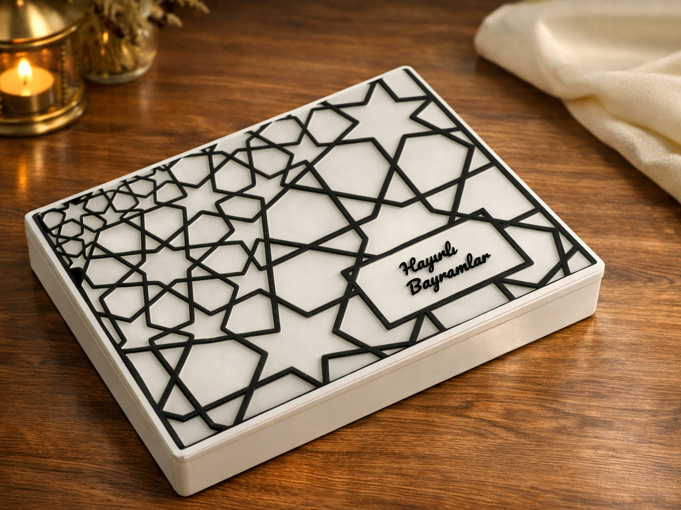 Bayram Şeker Hediye Kutusu · Kişiselleştirilebilir (3D Baskı)